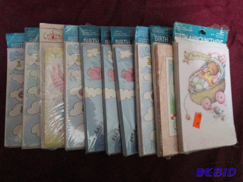 lot 334 image: Lot of 10 assorted packages of birt...