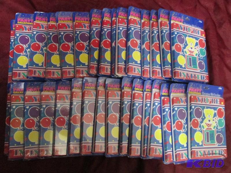lot 362 image: Lot of 30 packages of First Birthd...