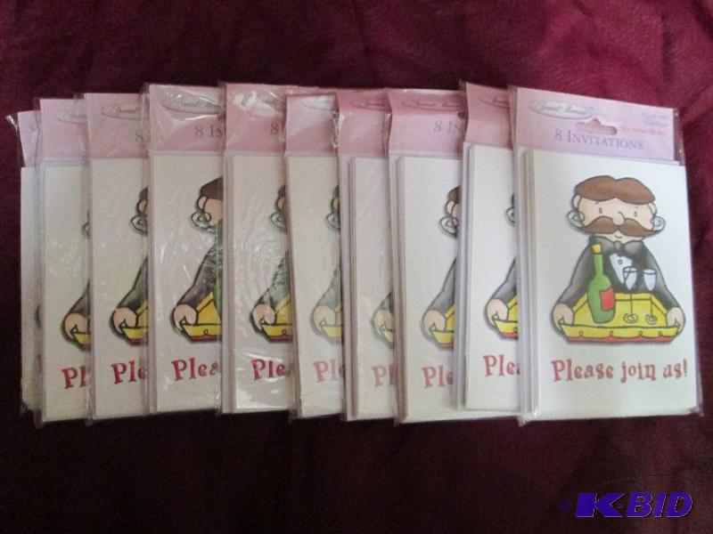 lot 364 image: Lot of 10 packages of generic invit...