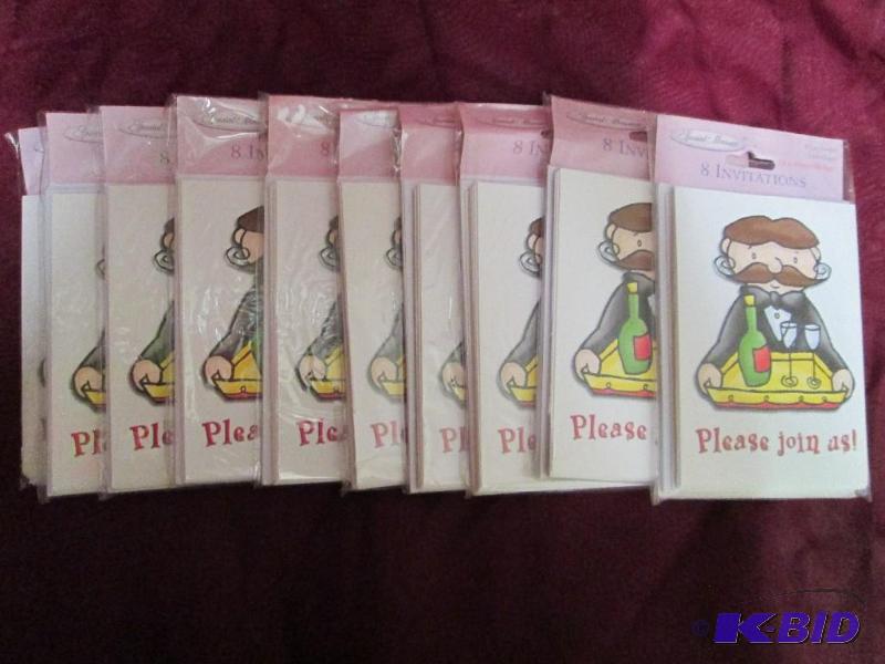 lot 365 image: Lot of 10 packages of generic invit...