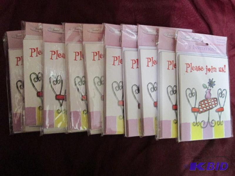 lot 366 image: Lot of 10 packages of generic invit...