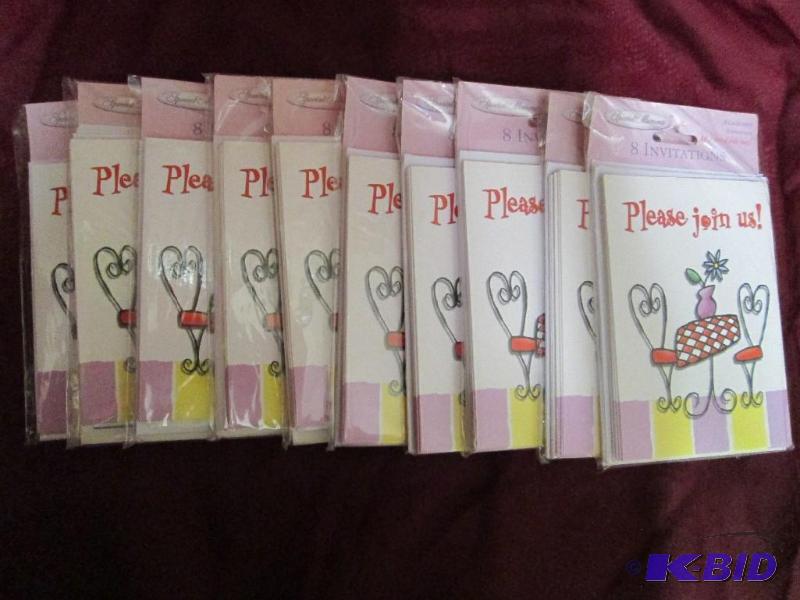lot 367 image: Lot of 10 packages of generic invit...