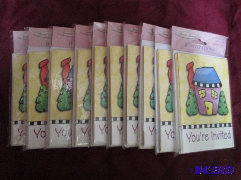 lot 369 image: Lot of 10 packages of generic invit...