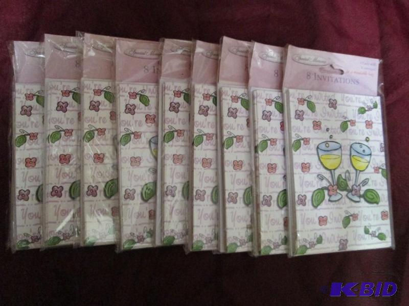 lot 371 image: Lot of 10 packages of generic invit...