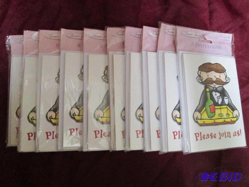 lot 372 image: Lot of 10 packages of generic invit...