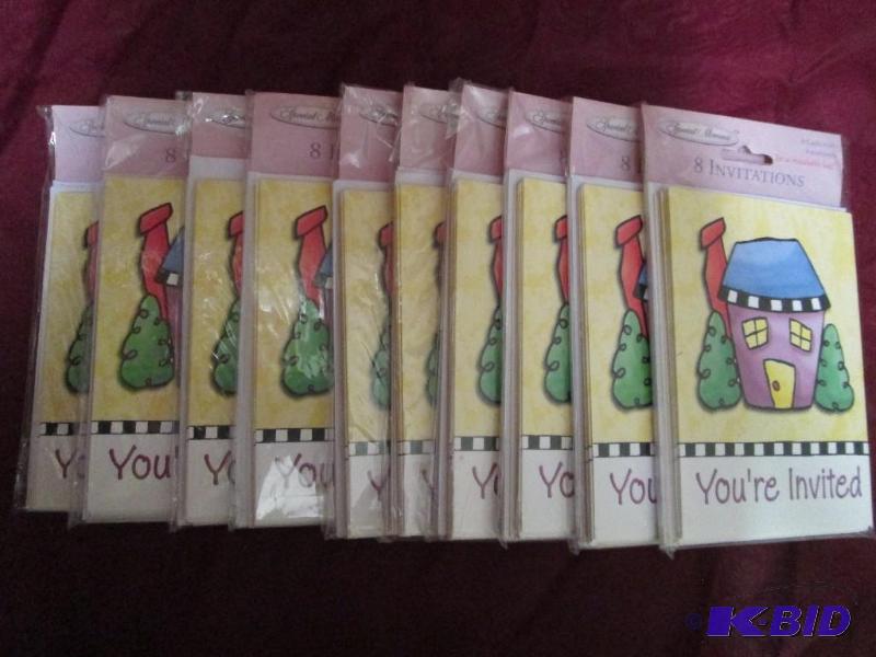 lot 374 image: Lot of 10 packages of generic invit...