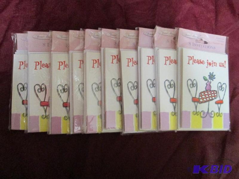 lot 379 image: Lot of 10 packages of generic invit...