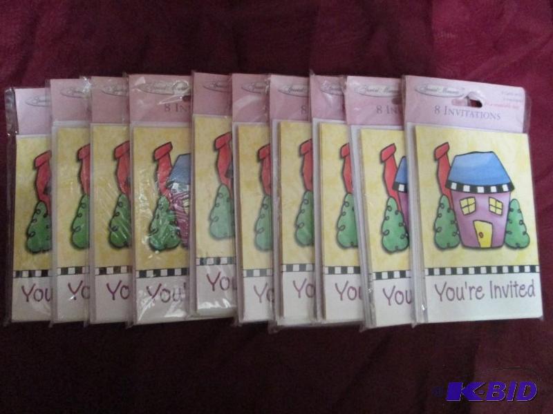 lot 380 image: Lot of 10 packages of generic invit...