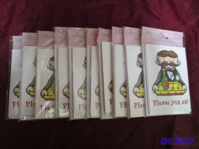 lot 382 image: Lot of 10 packages of generic invit...
