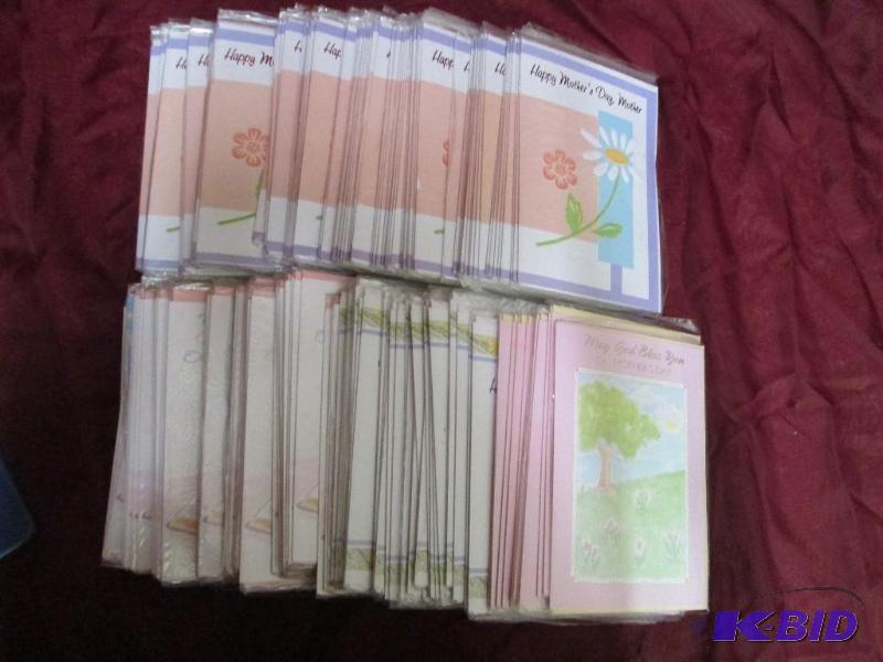 lot 393 image: Lot of 200 assorted Mothers Day ca...