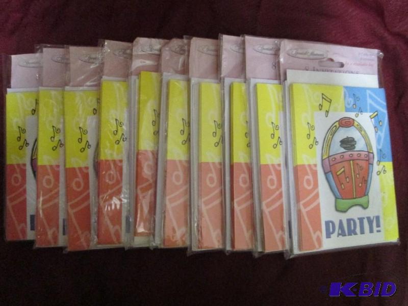 lot 399 image: Lot of 10 packages of generic invit...
