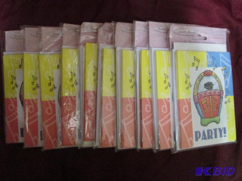 lot 400 image: Lot of 10 packages of generic invit...