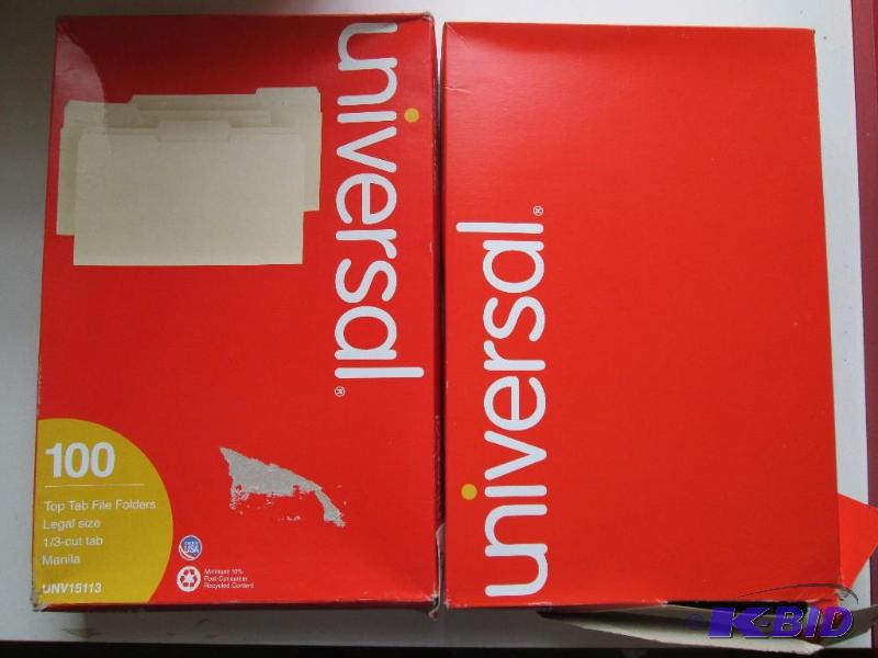 lot 54 image: 2 cartons of 100 Universal manilla ...