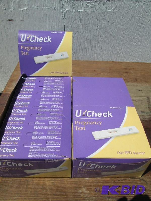 lot 8 image: 2 full cartons of U-Check pregnancy...