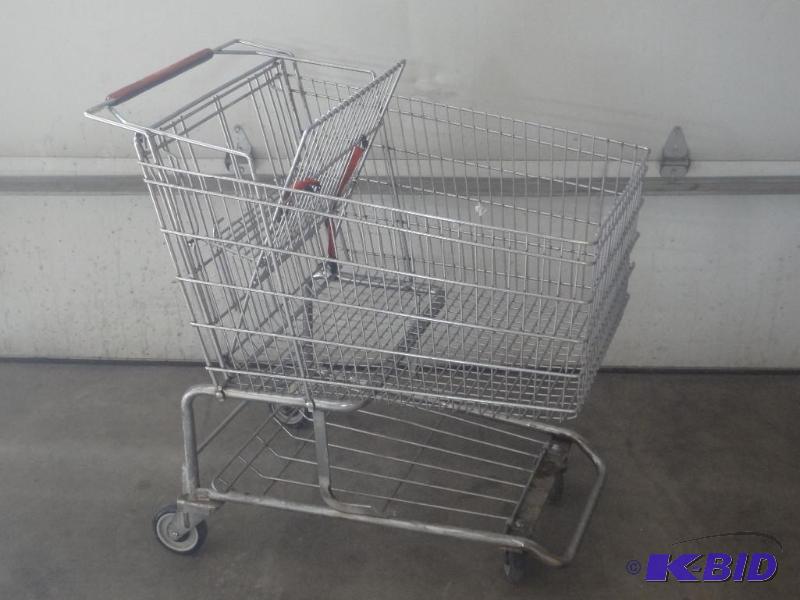 (2) Steel Shopping Carts (Only 1 Is...
