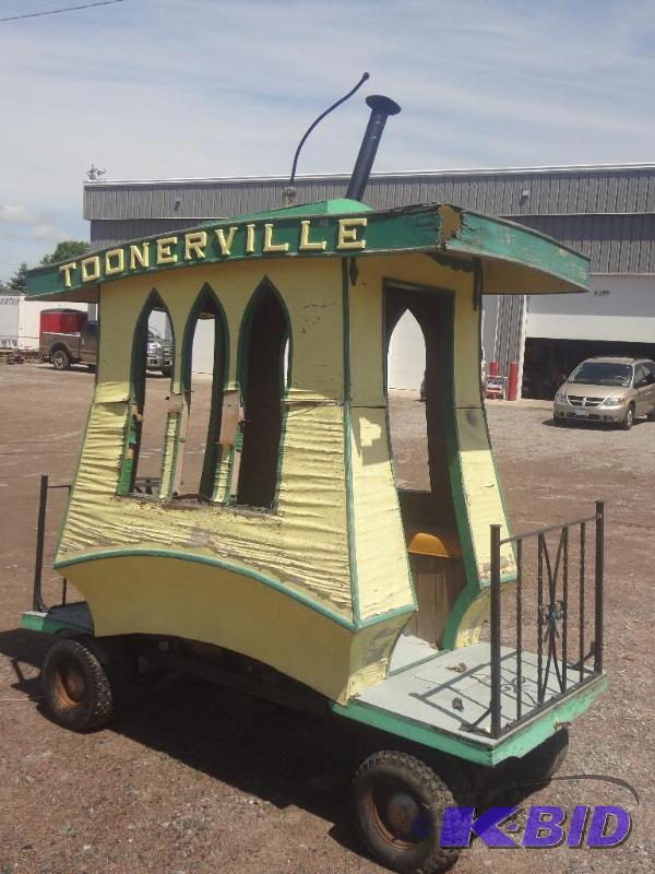 Antique Toonerville Trolley Cart, O...