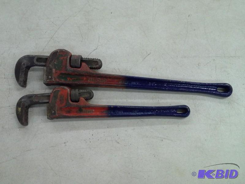 2 Rigid Pipe Wrenches