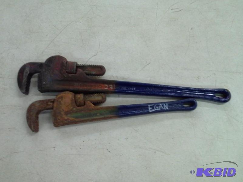 2 Rigid Pipe Wrenches
