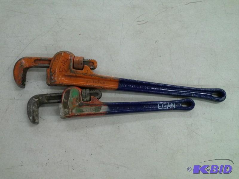 2 Rigid Pipe Wrenches