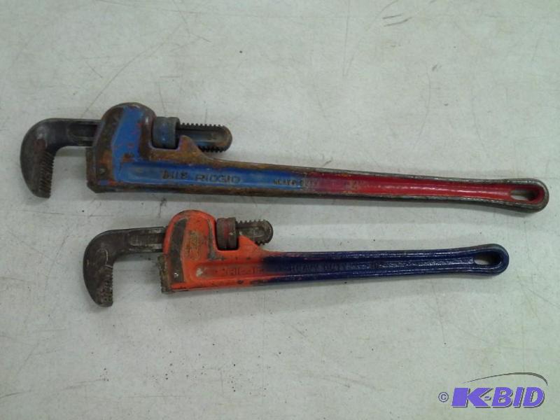 2 Rigid Pipe Wrenches
