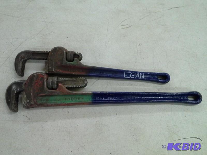 2 Rigid Pipe Wrenches