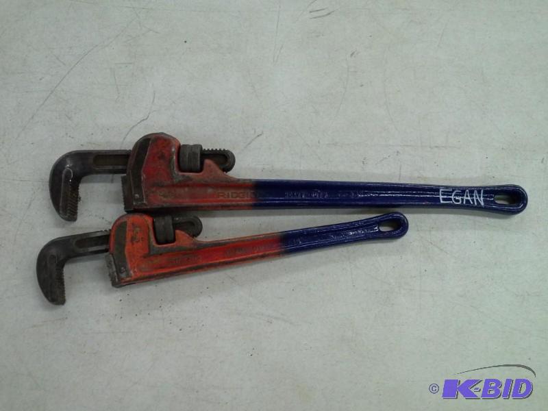 2 Rigid Pipe Wrenches