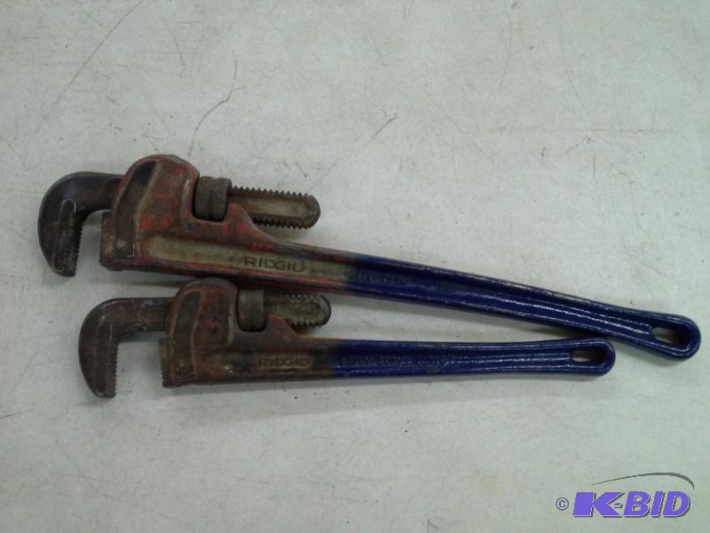 2 Rigid Pipe Wrenches