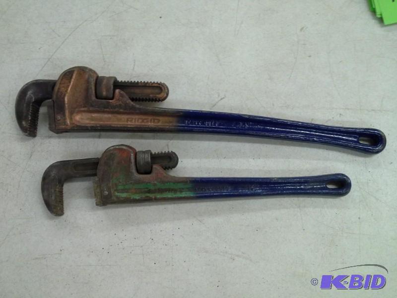 2 Rigid Pipe Wrenches