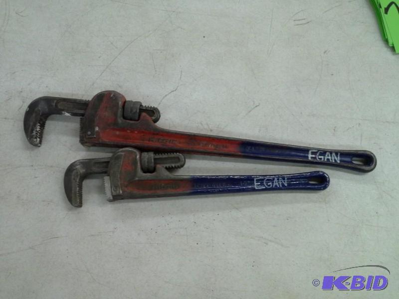 2 Rigid Pipe Wrenches