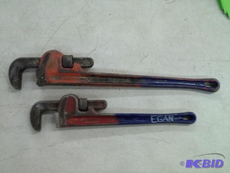 2 Rigid Pipe Wrenches