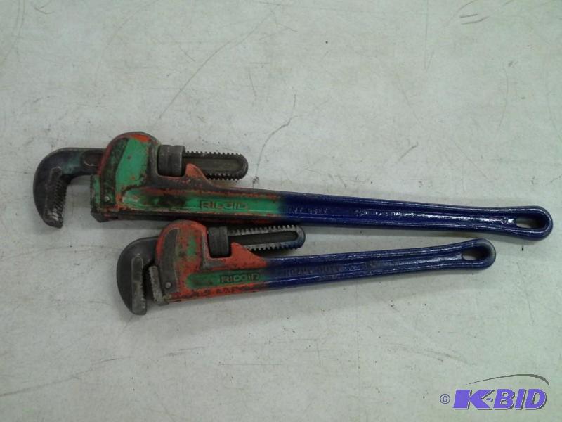 2 Rigid Pipe Wrenches