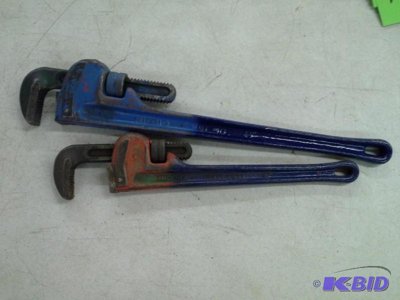2 Rigid Pipe Wrenches