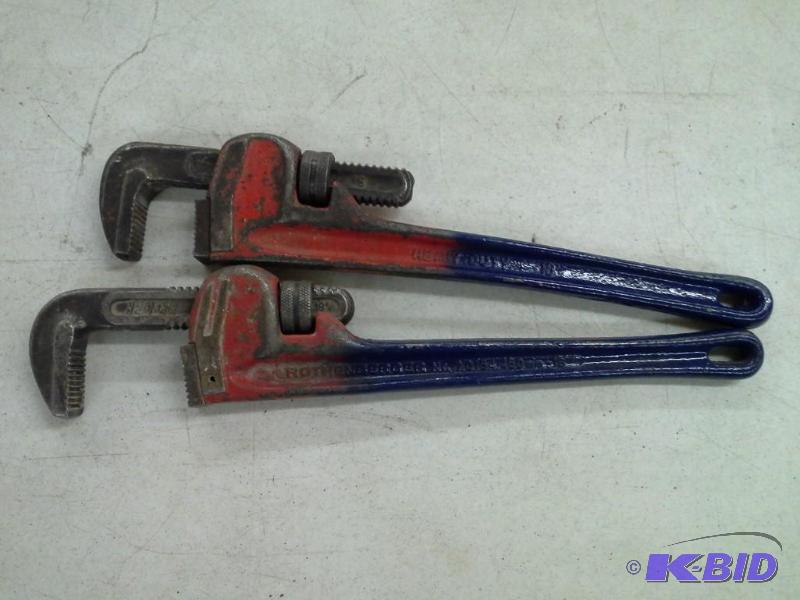 2 Rigid Pipe Wrenches