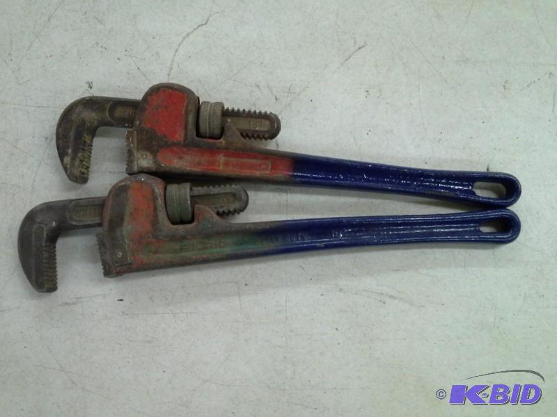 2 Rigid Pipe Wrenches