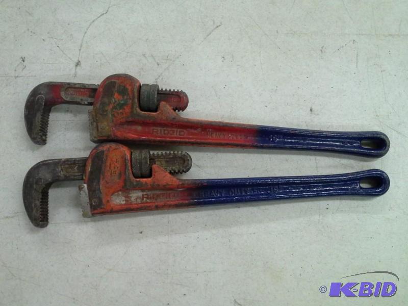 2 Rigid Pipe Wrenches