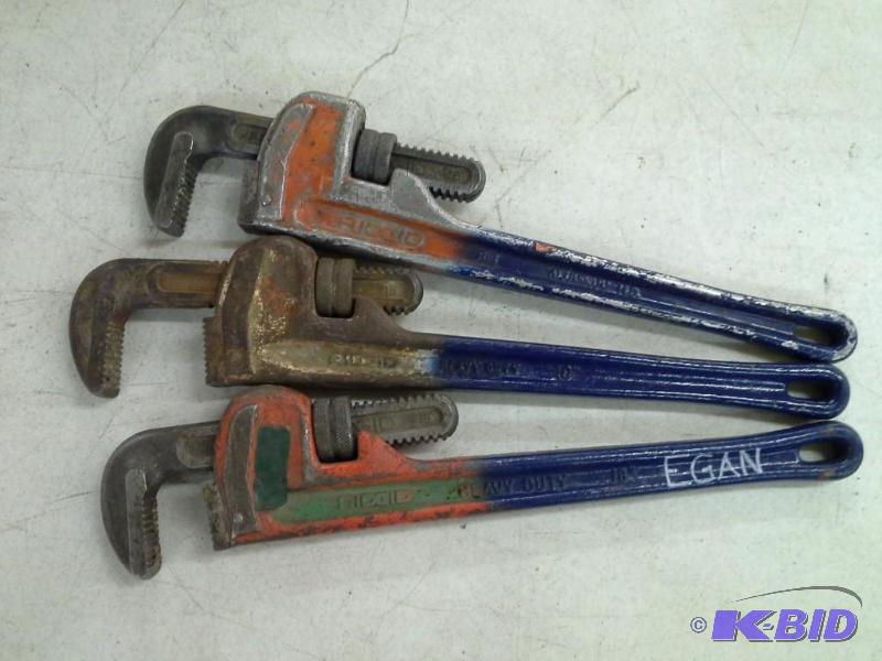 3 Rigid Pipe Wrenches