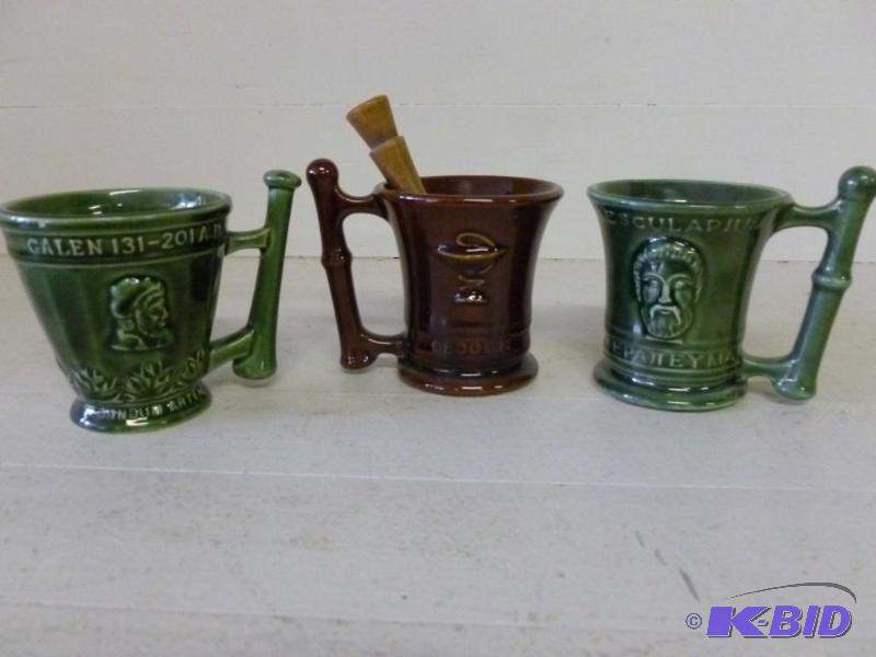 Lot of three porcelain pharmacist c...