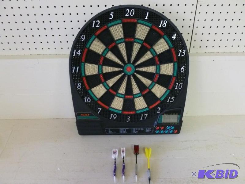 Halex battery operated dart board, ...