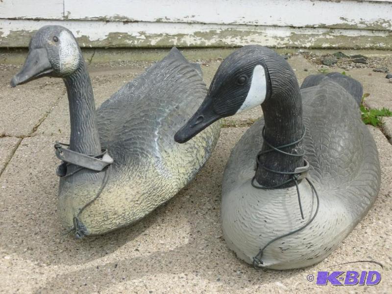 Lot of two large Canada Goose float...