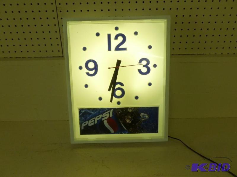 Large Pepsi-Cola heavy gage plastic...