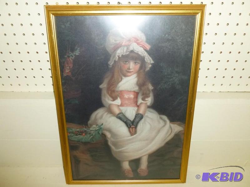 Beautiful Pears wood framed picture...