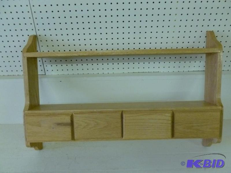 Large solid oak wood four drawer sh...