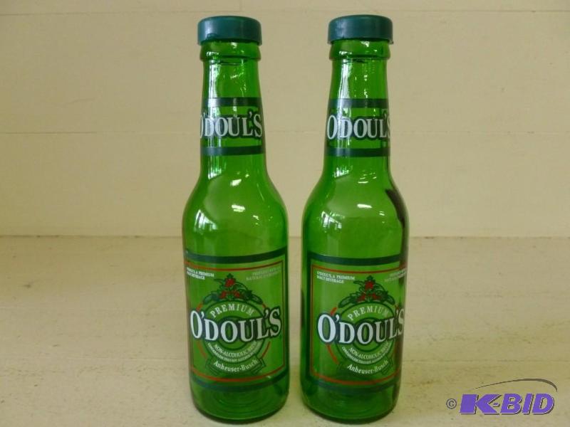ODouls green glass salt and pepper...