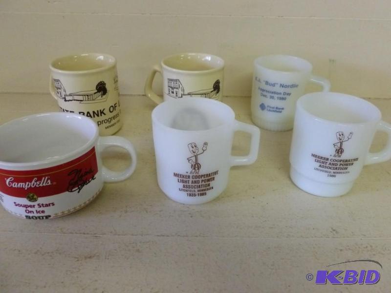 Lot of five advertisement coffee cu...