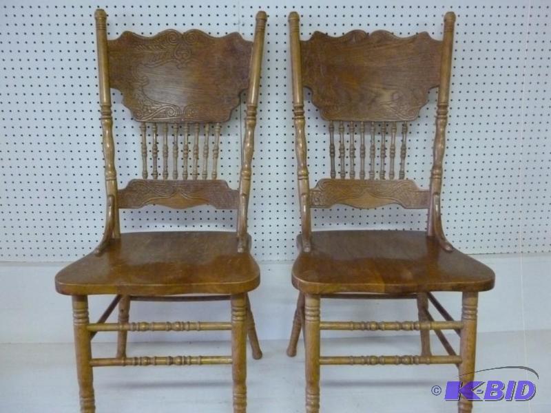 Lot of two John Thomas high back wo...