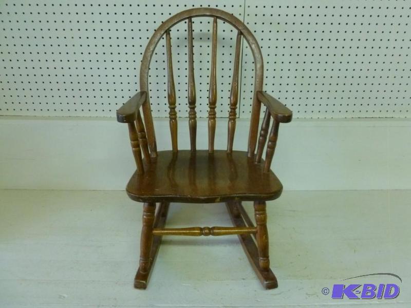 Kids solid wood rocking chair....