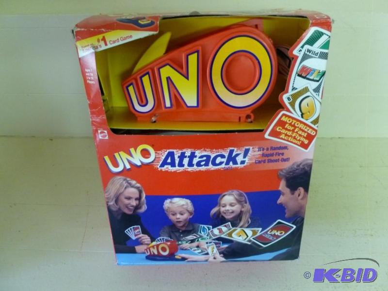 Uno Attack motorized card game, bra...