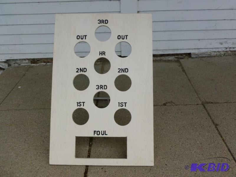 Large wooden outdoor bean toss base...