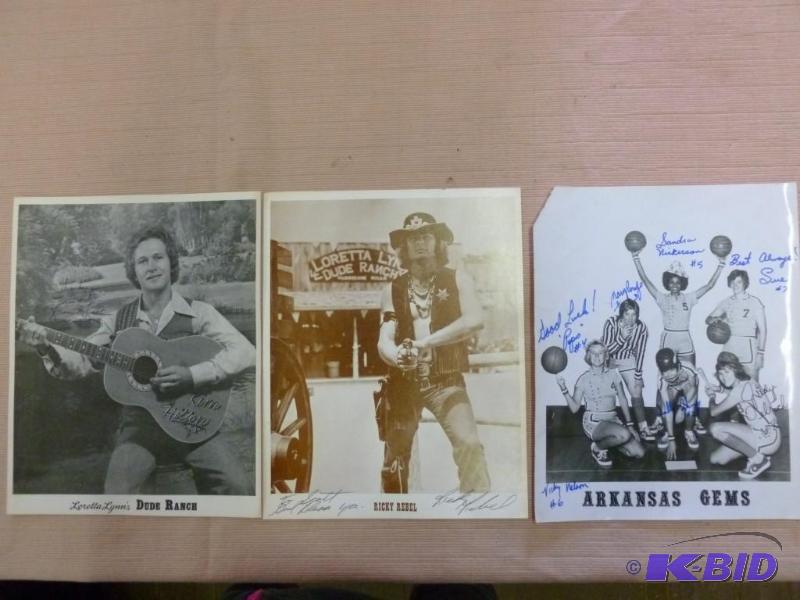 Lot of three collectible autographe...