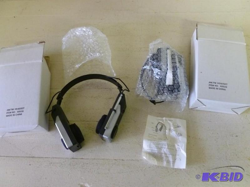 Lot of two amfm radio headsets, bo...